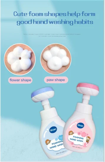 Hand Washing Liquid Hand Soap with Cute Shape Foam