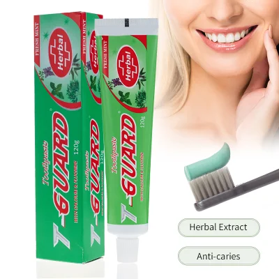 Free Sample Custom Brands Cheap 120g Adult Against Cavities Fresh Breath Mint Herbal Fluoride Toothpaste